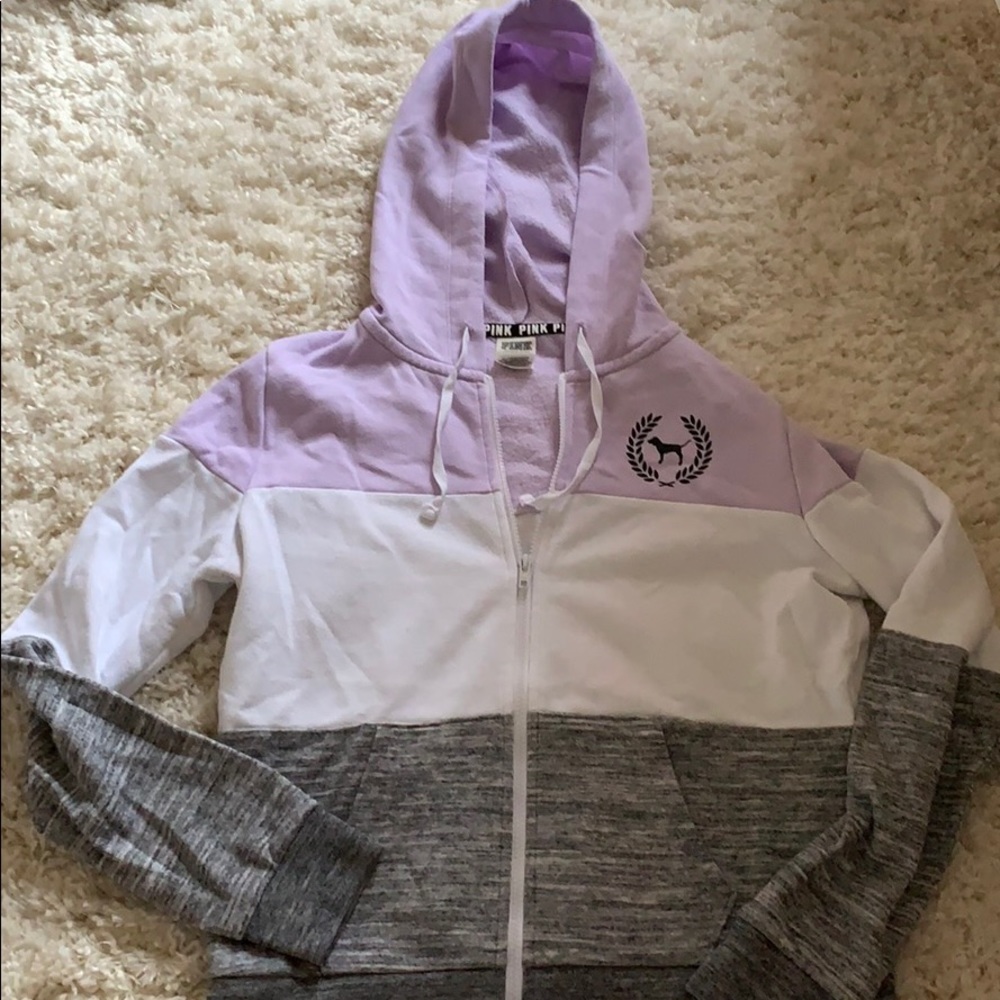 PINK zip up hoodie